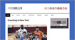 Desktop Screenshot of findaballer.com